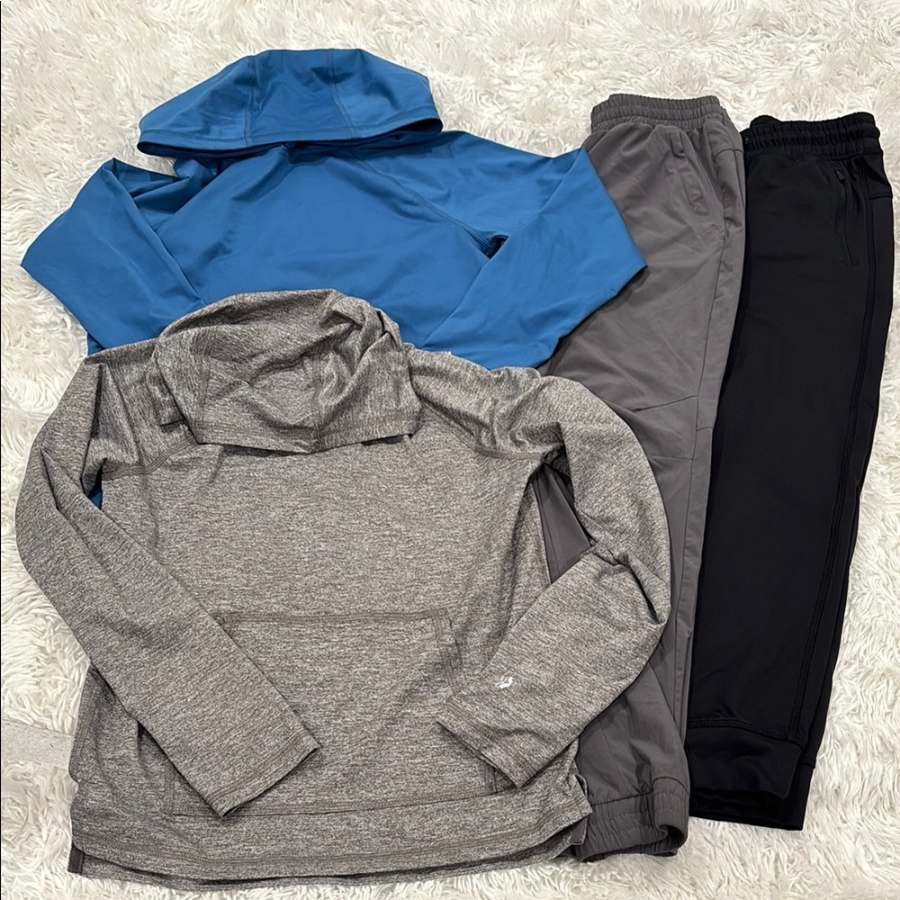 NWOT Bundle of All in Motion Blue and Gray Activewear Sets